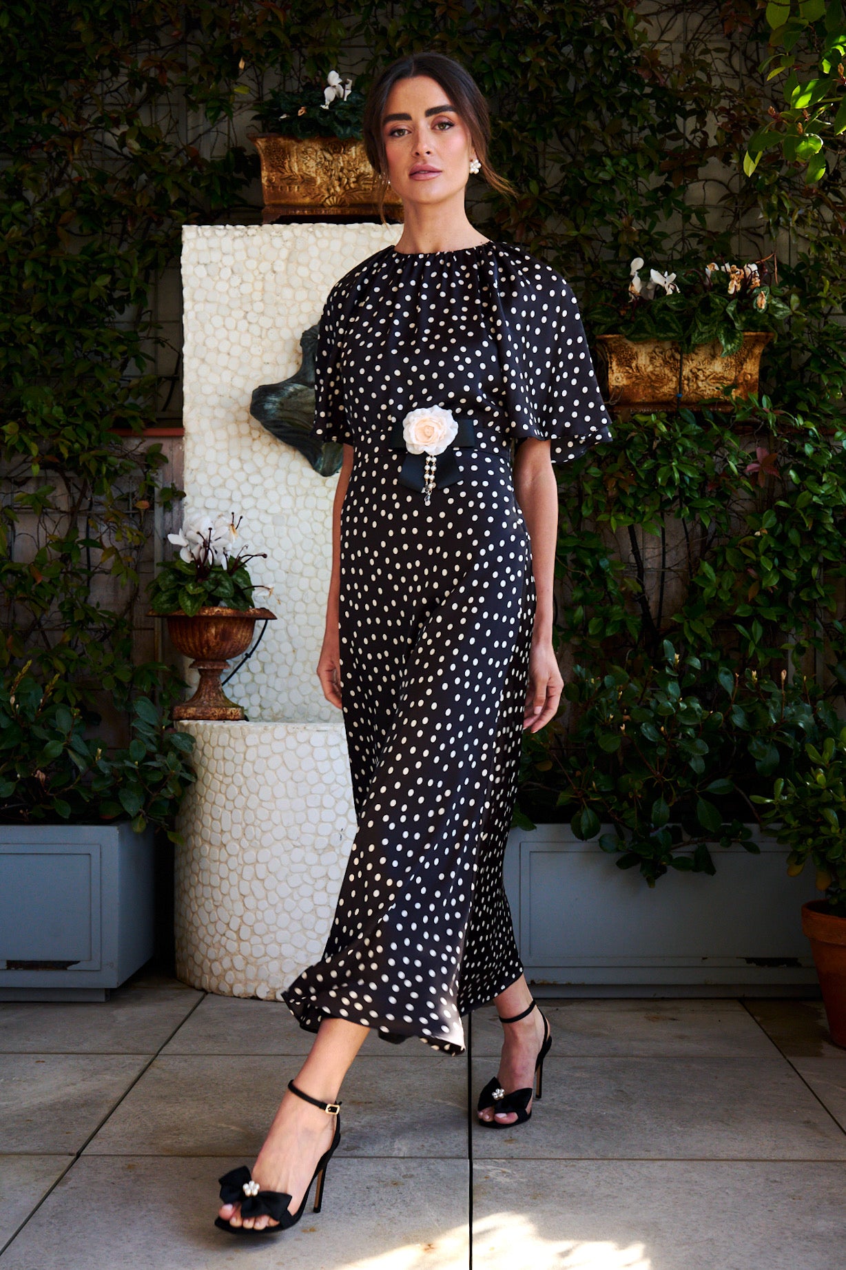 Vestido Carmen midi negro