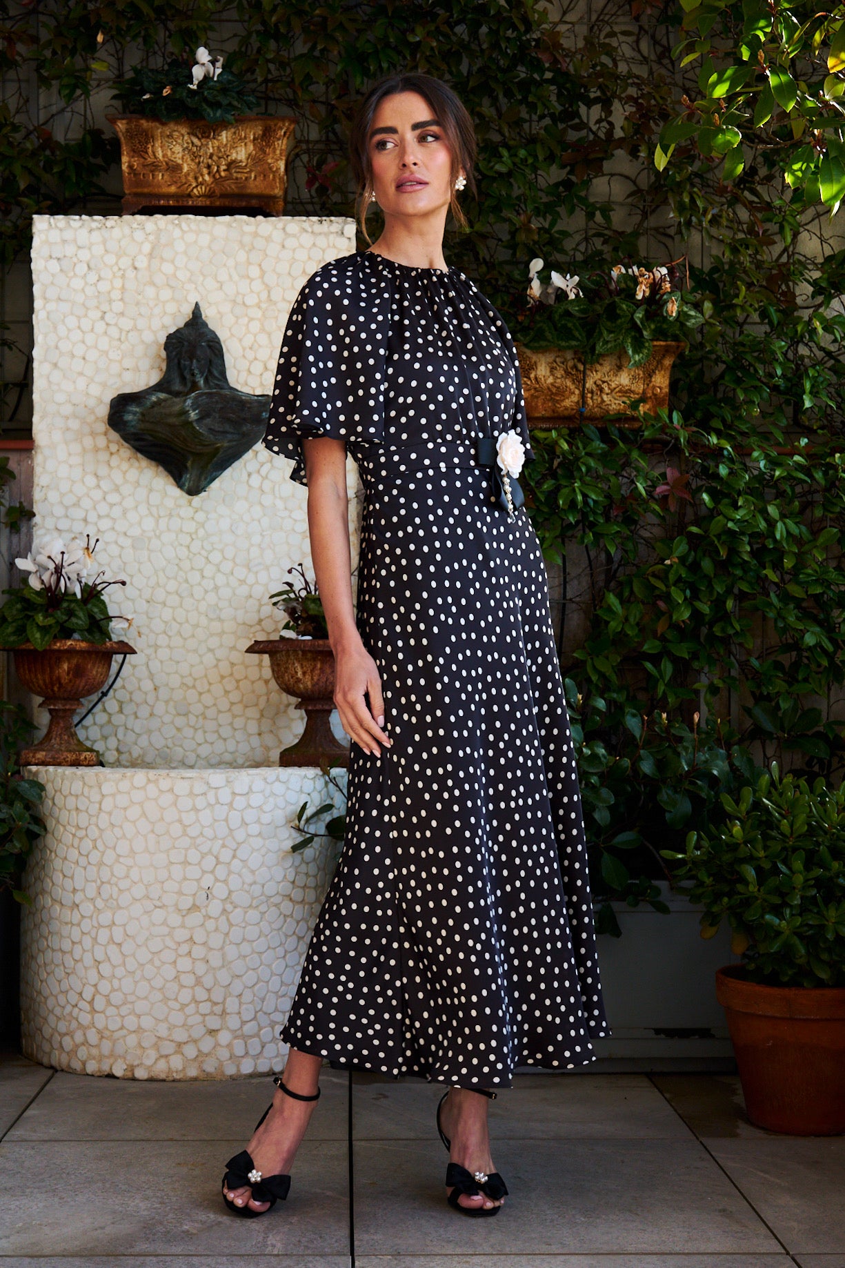 Vestido Carmen midi negro