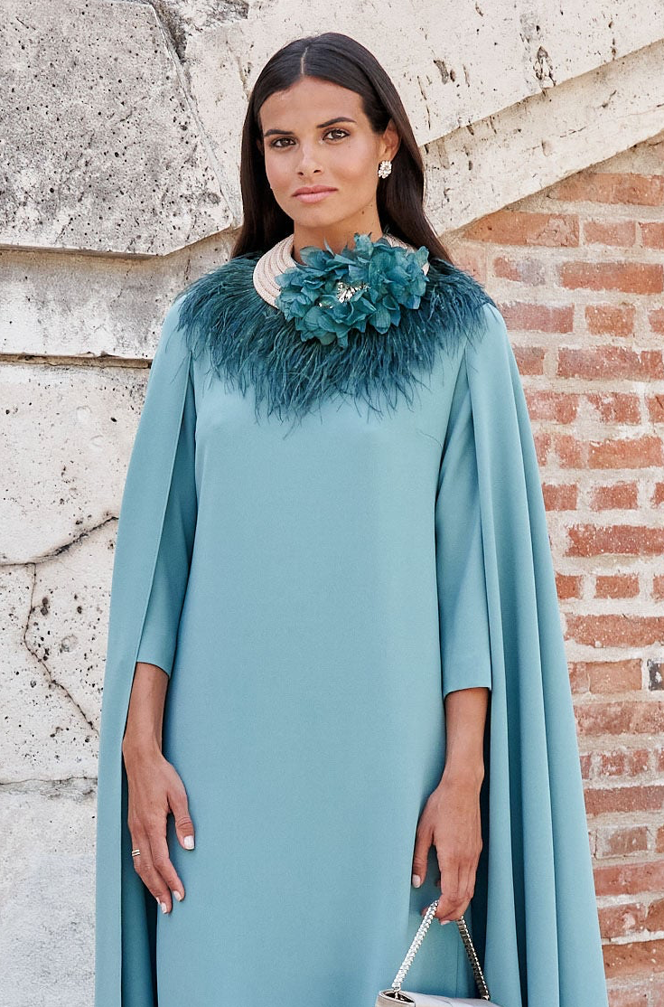 Vestido Nancy maxi mangas