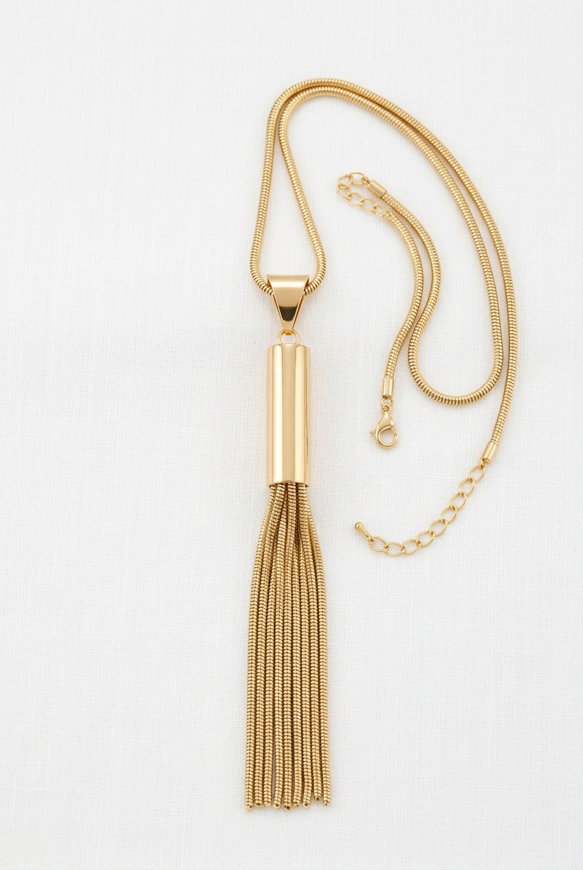 Collar Tubo dorado OUTLET