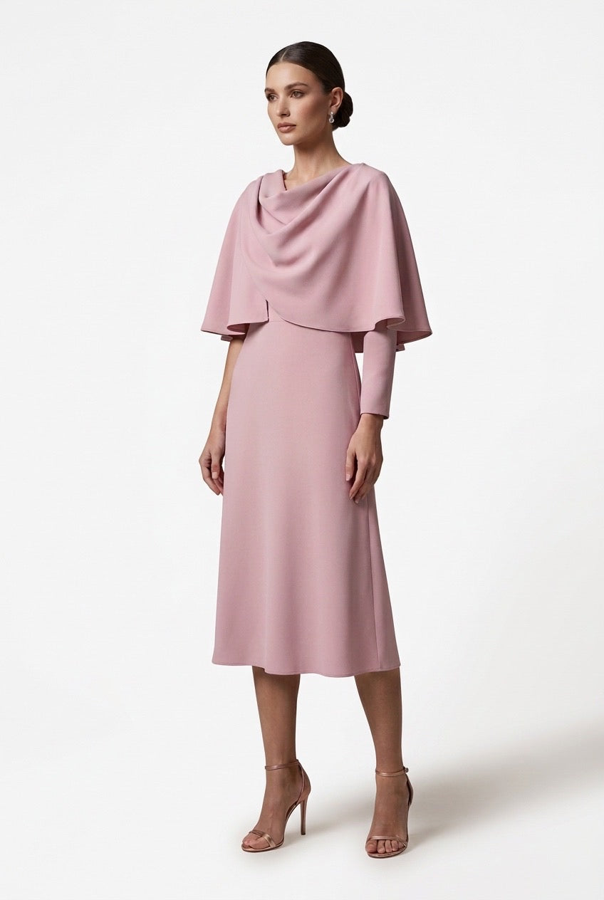 Vestido Orión midi peonía OUTLET