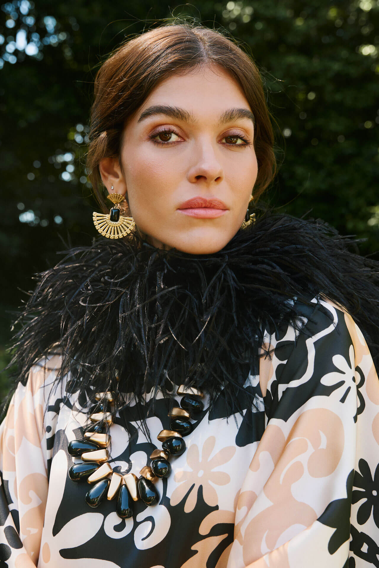 Cuello de plumas