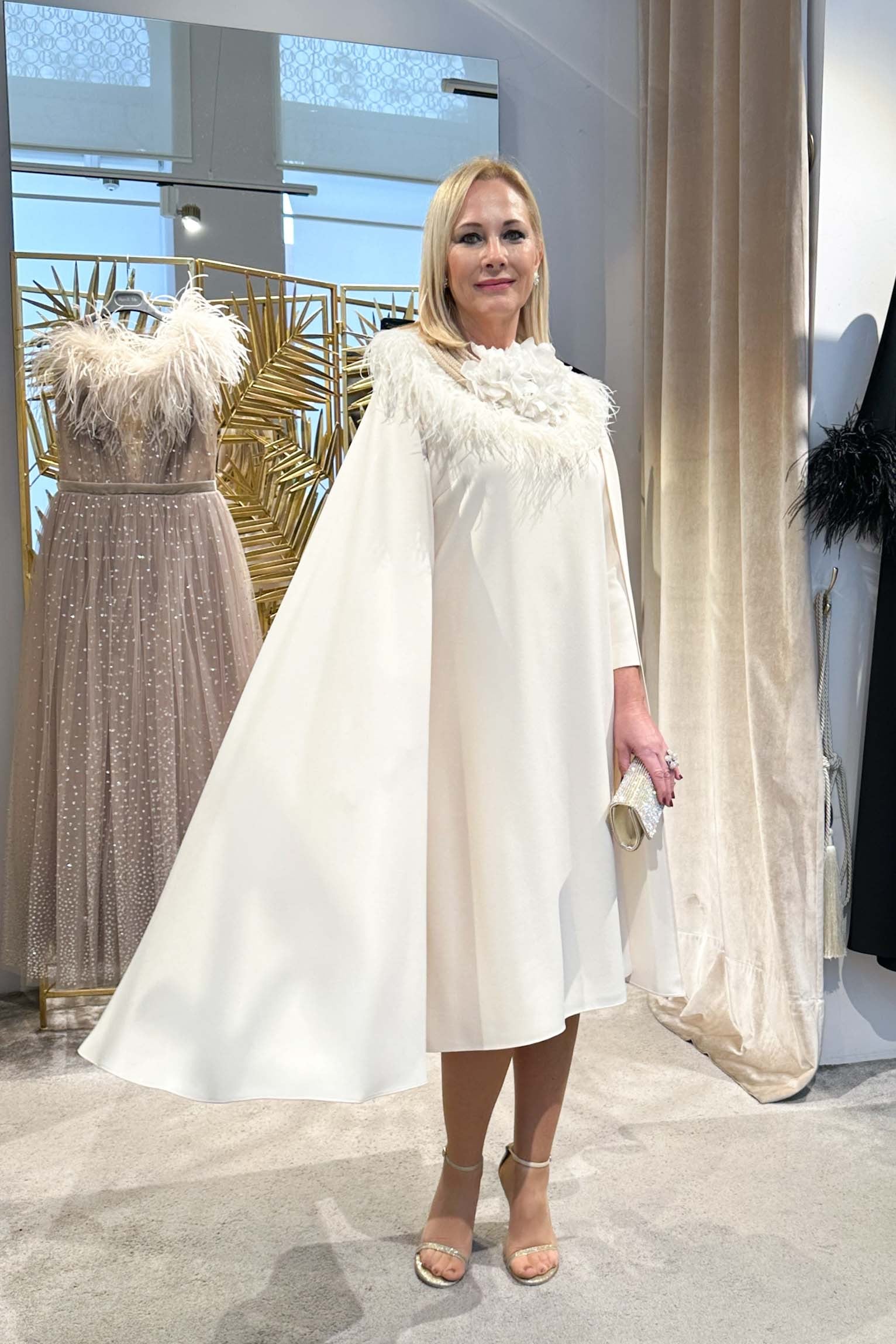 Vestido Nancy midi mangas