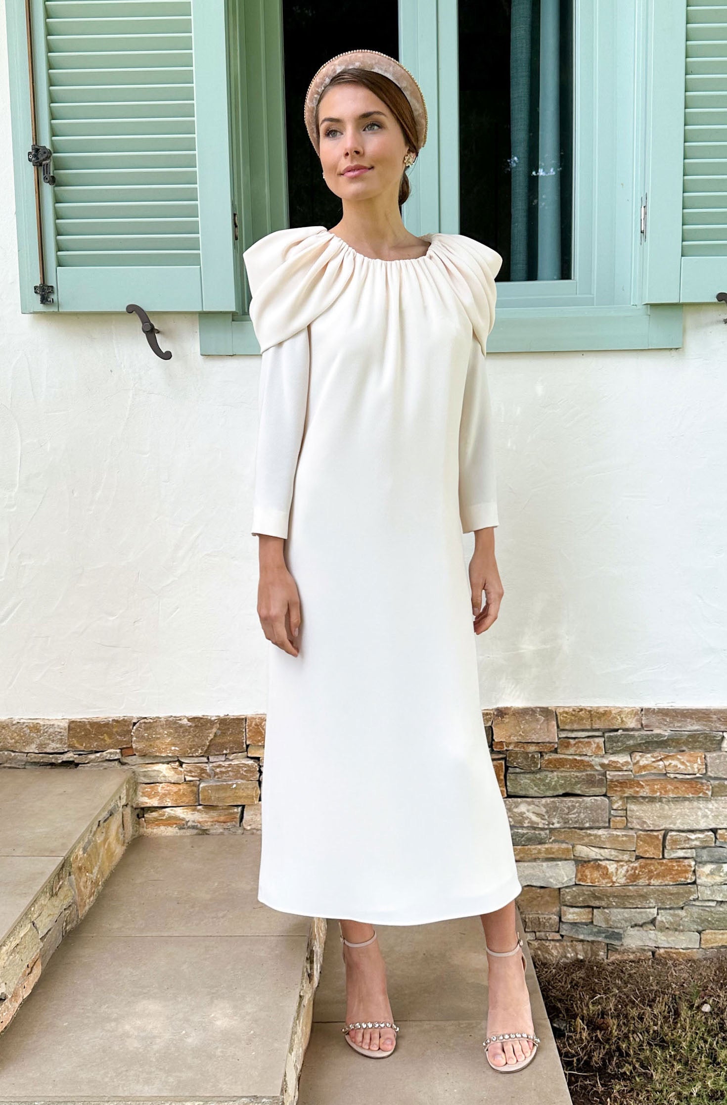 Túnica Corina midi mangas Novia