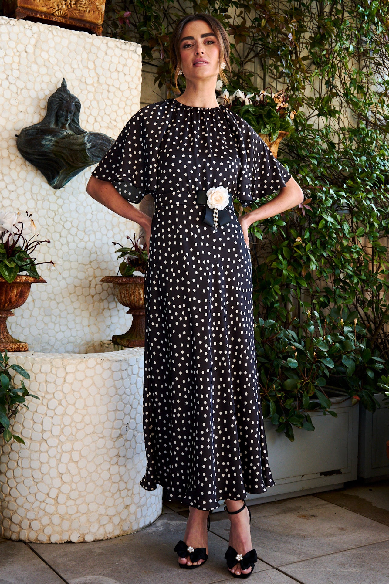 Vestido Carmen midi negro