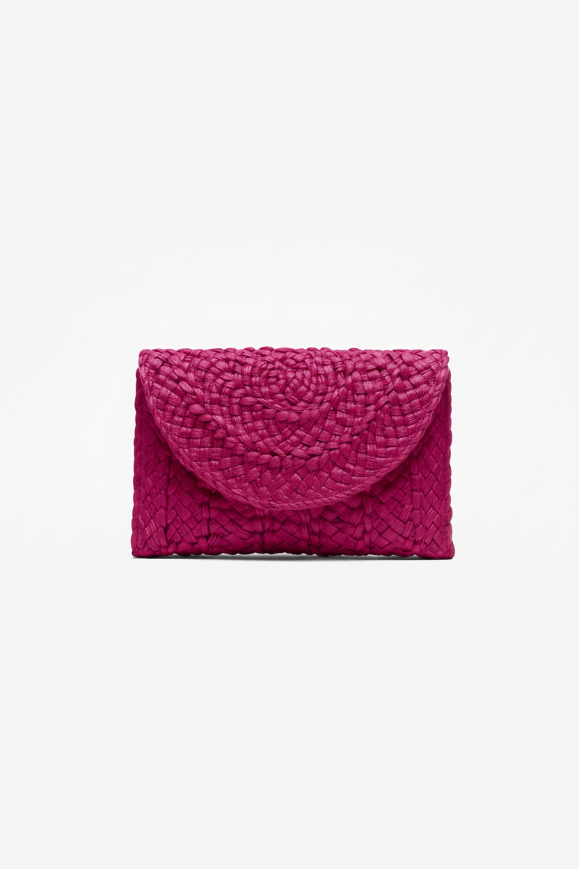 Raffia wallet OUTLET