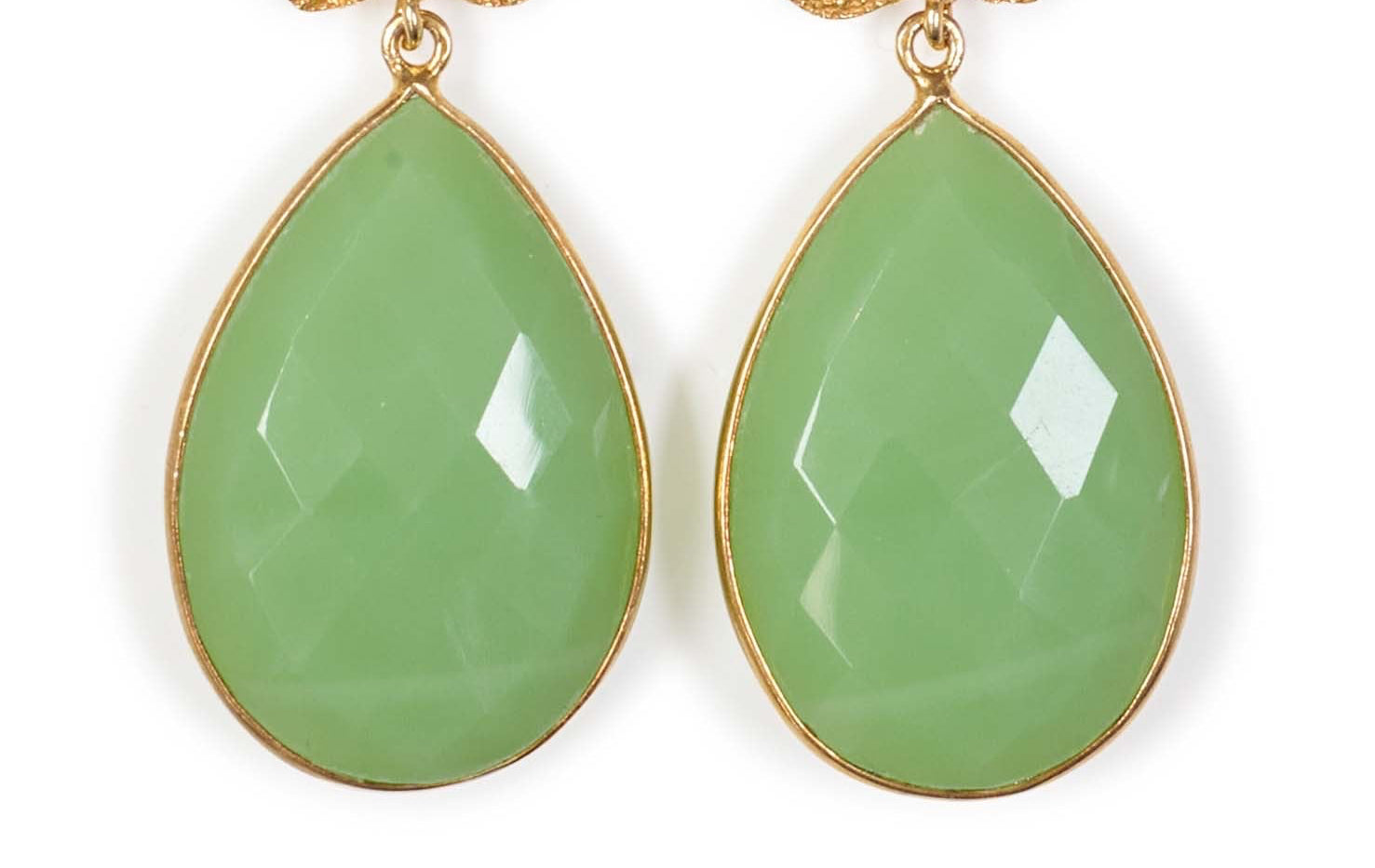 Green Palma Earrings OUTLET