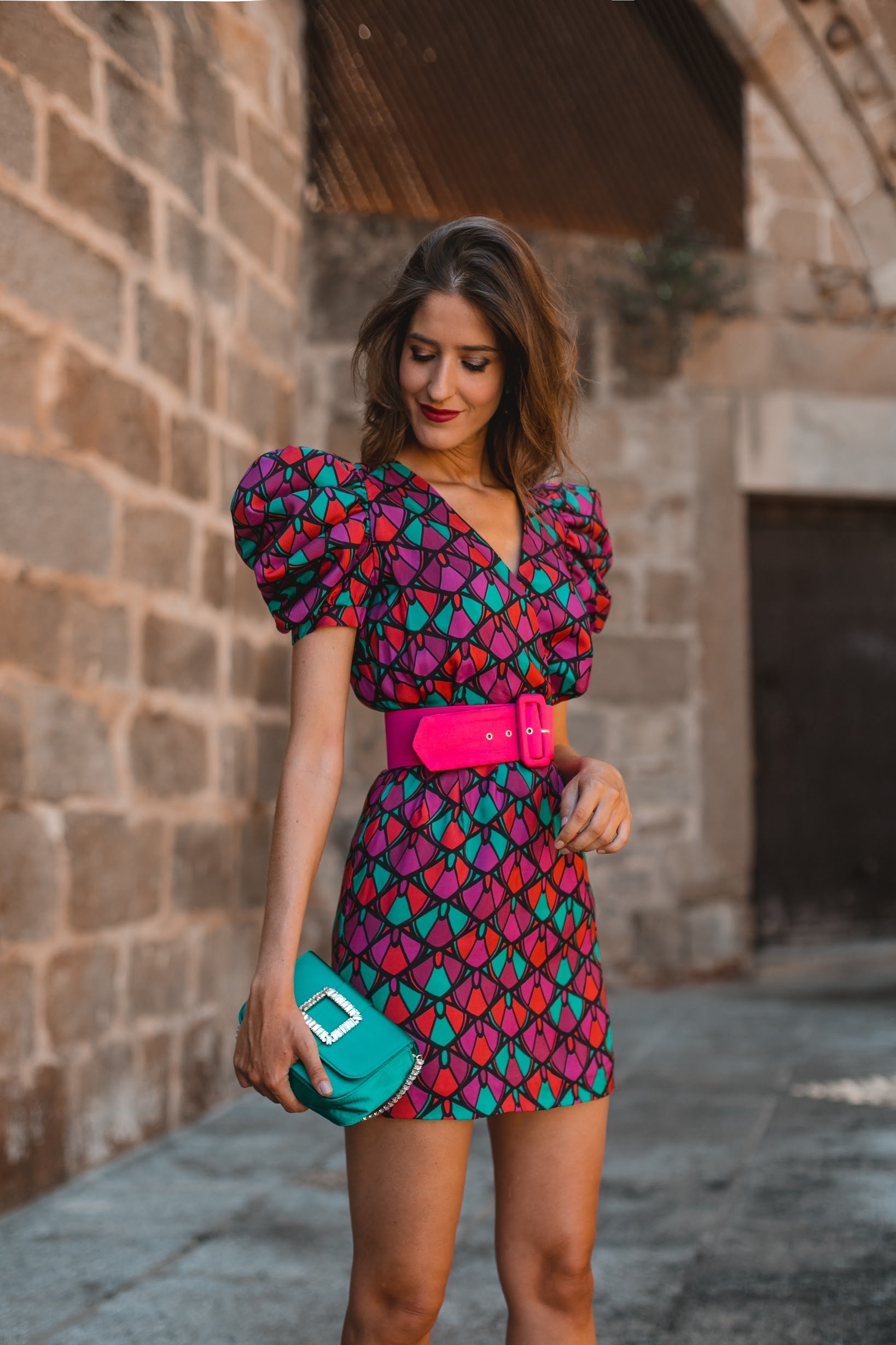 Bolsito satén esmeralda