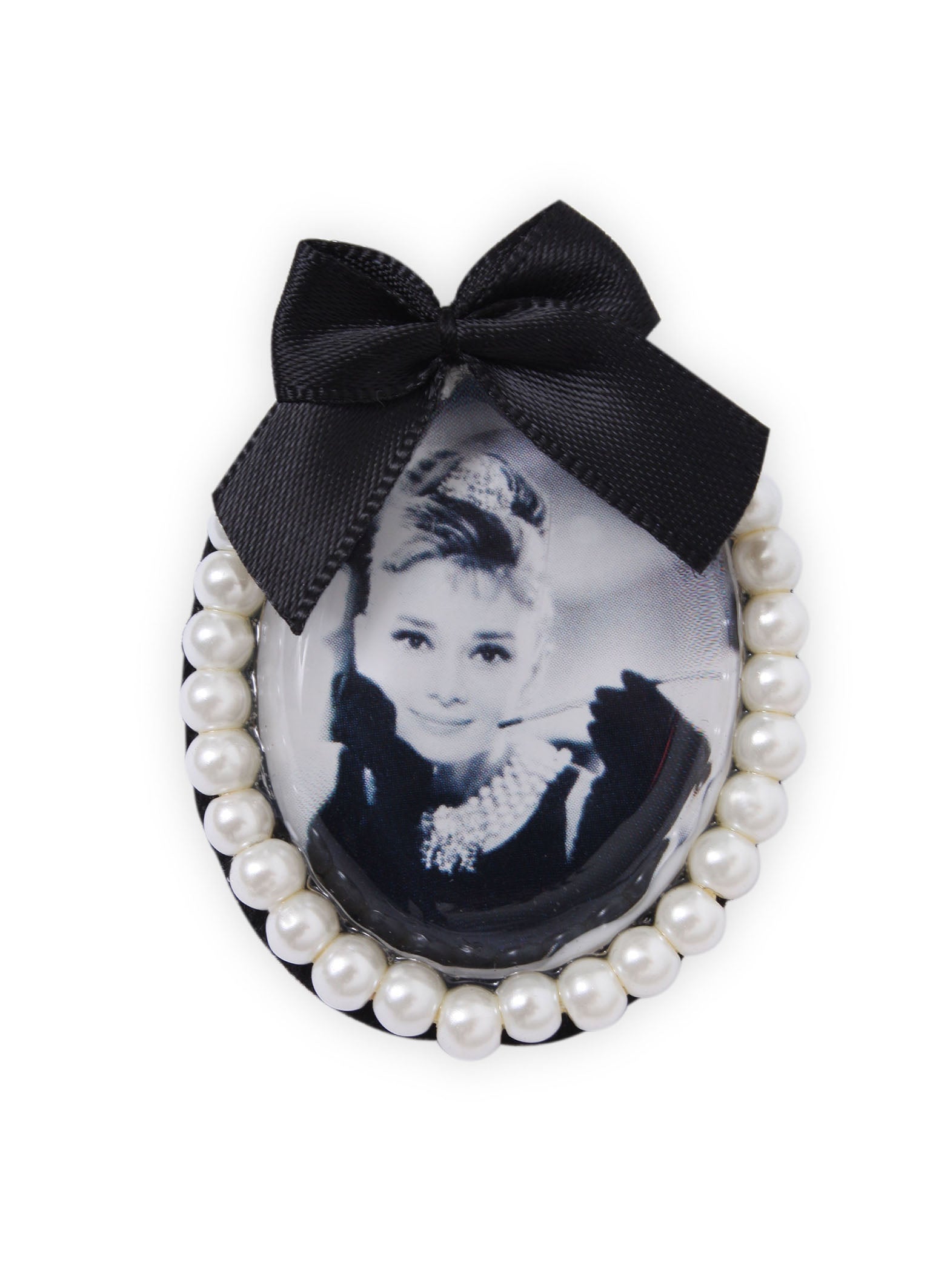 Broche Audrey perlitas