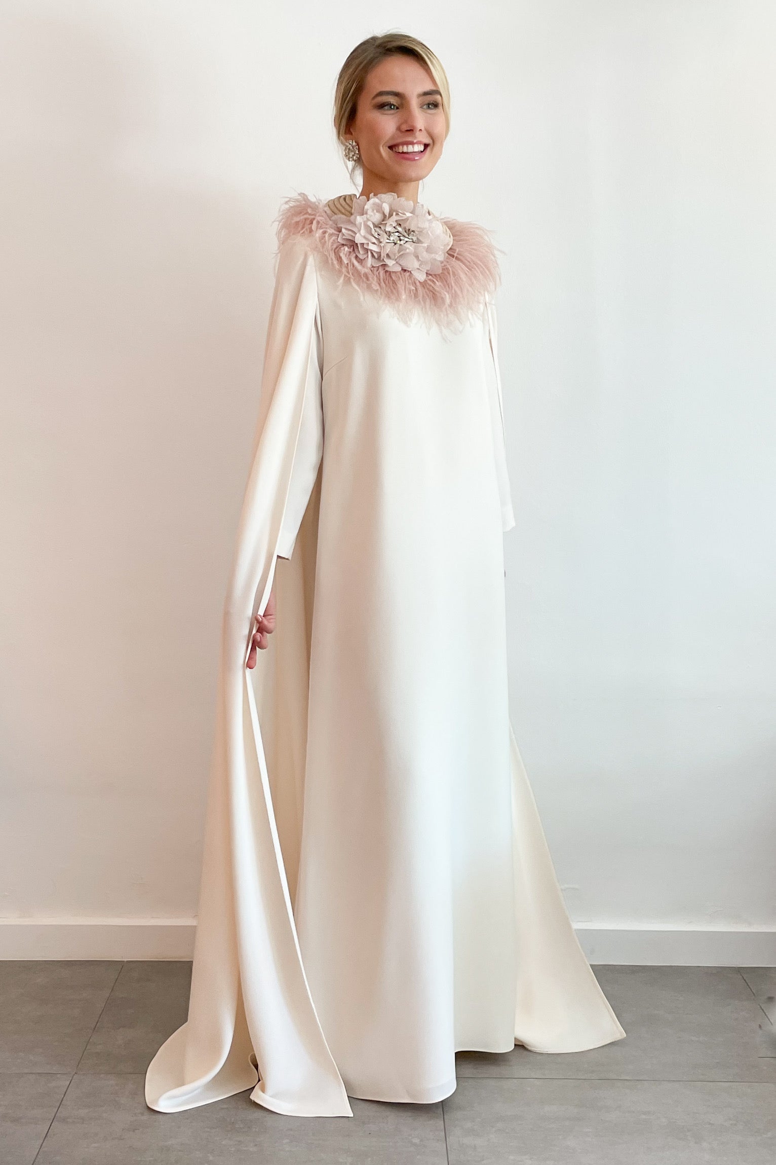 Nancy maxi dress with sleeves