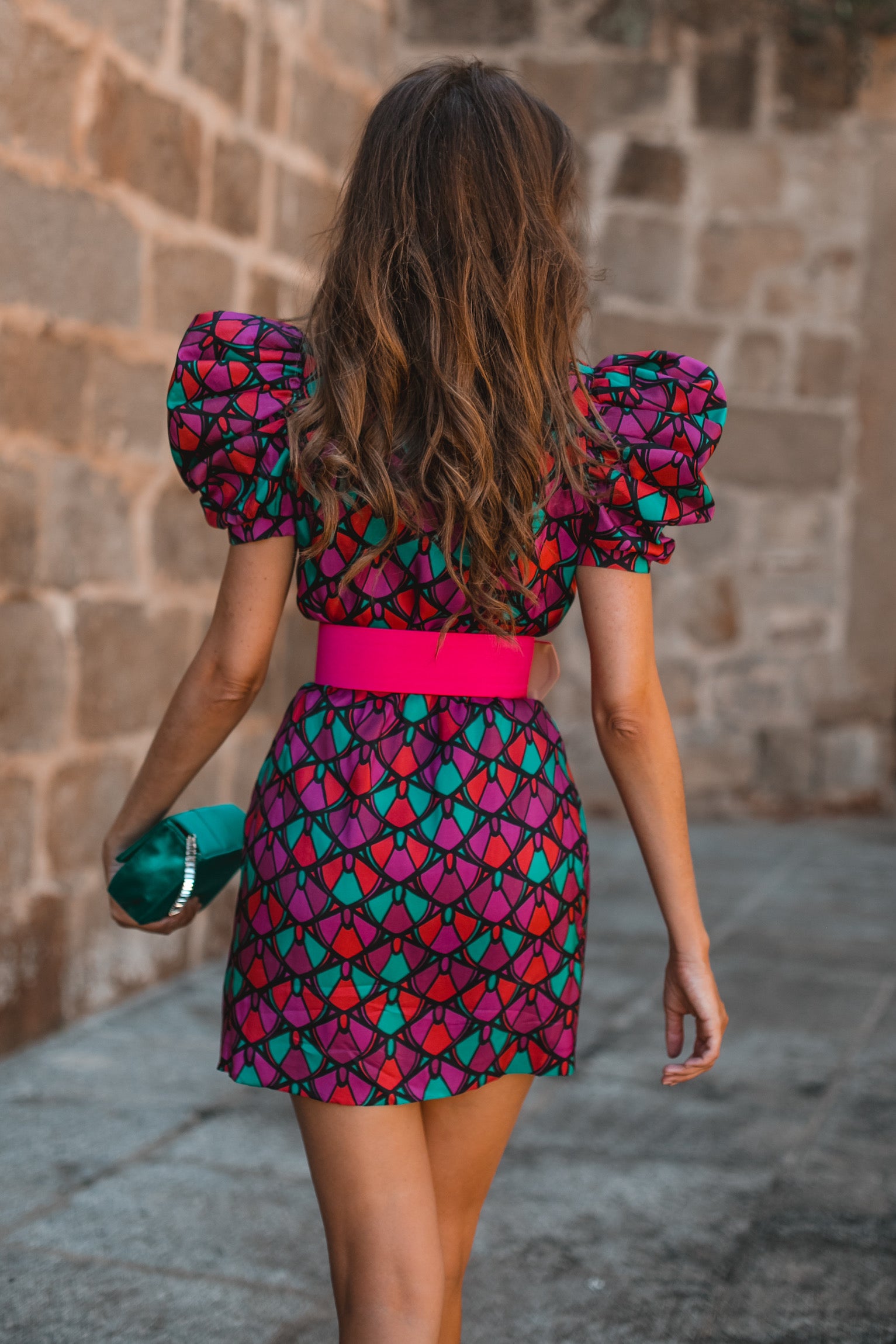 Bolsito satén esmeralda