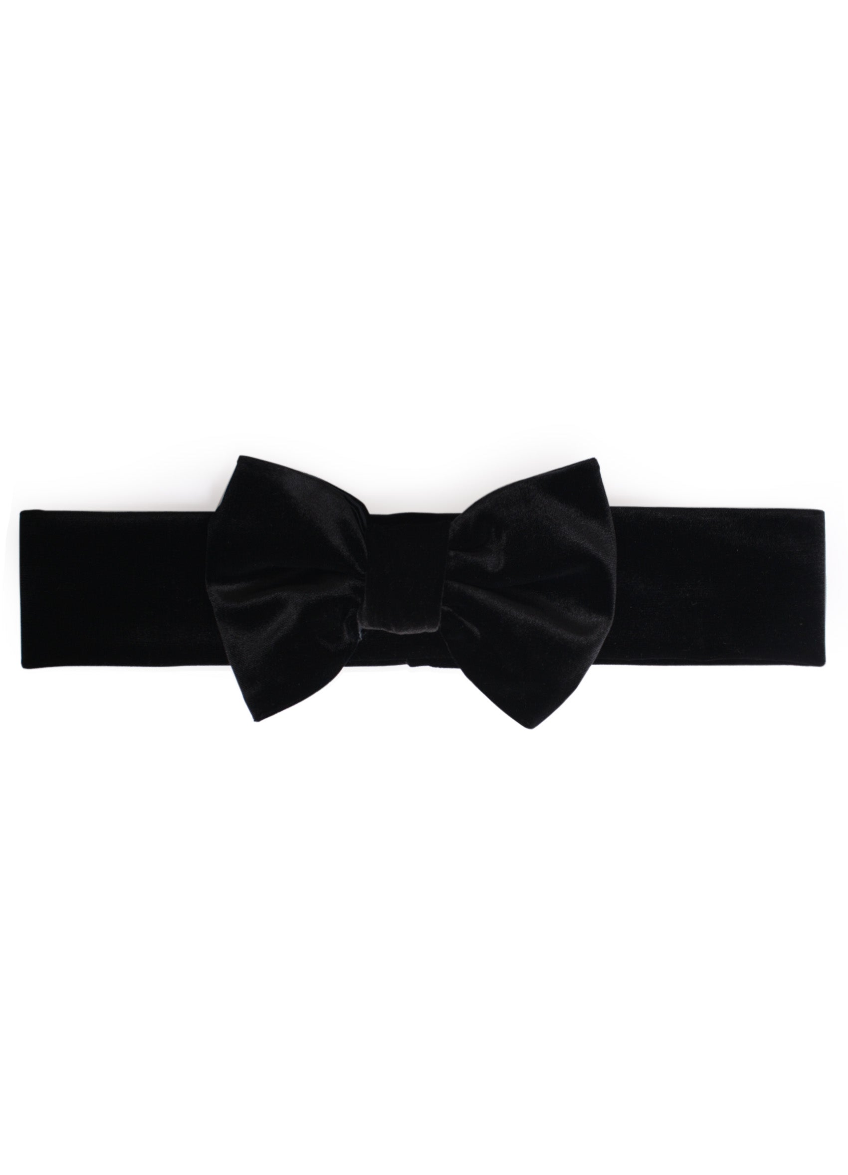 Velvet bow belt
