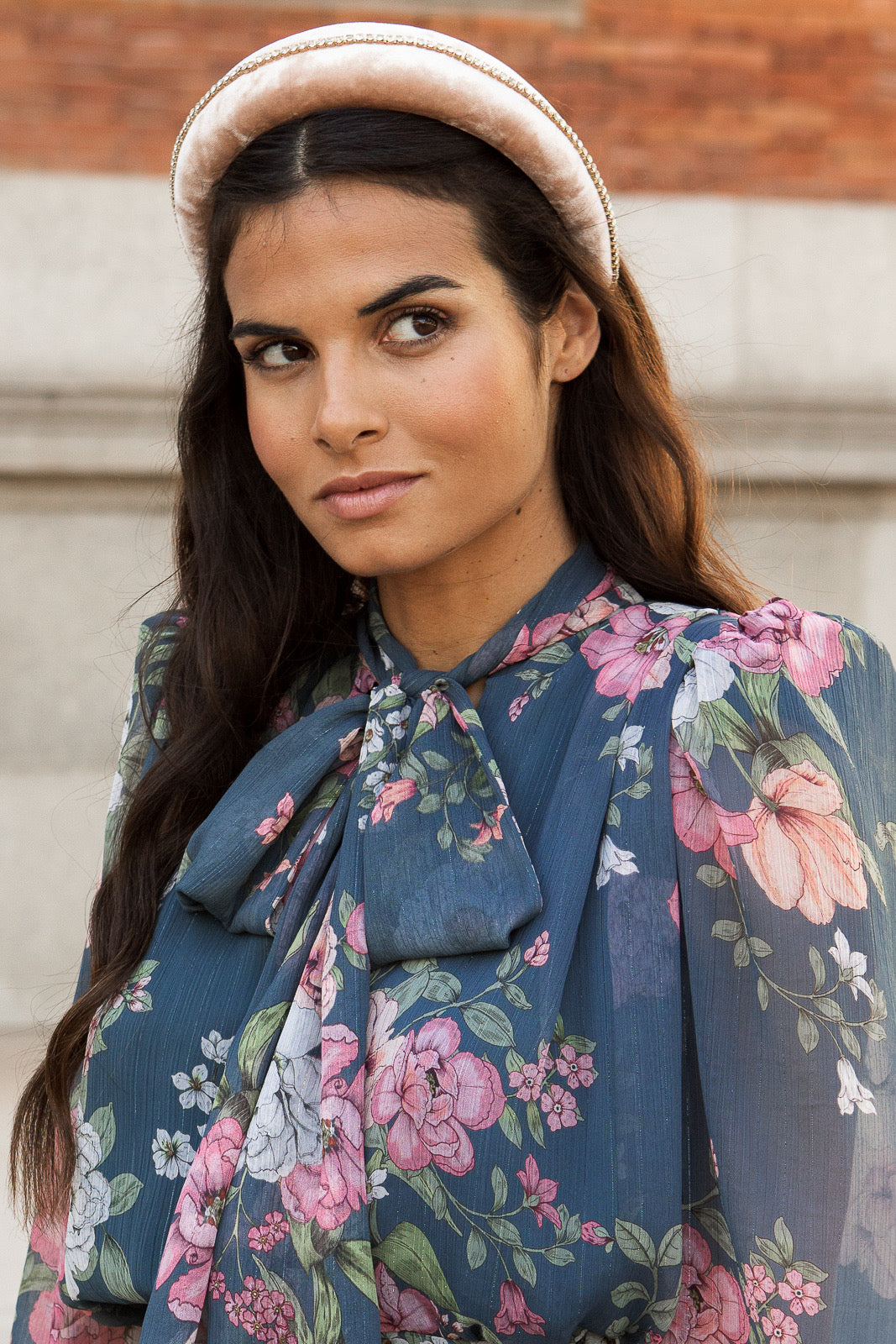 Velvet/strass headband