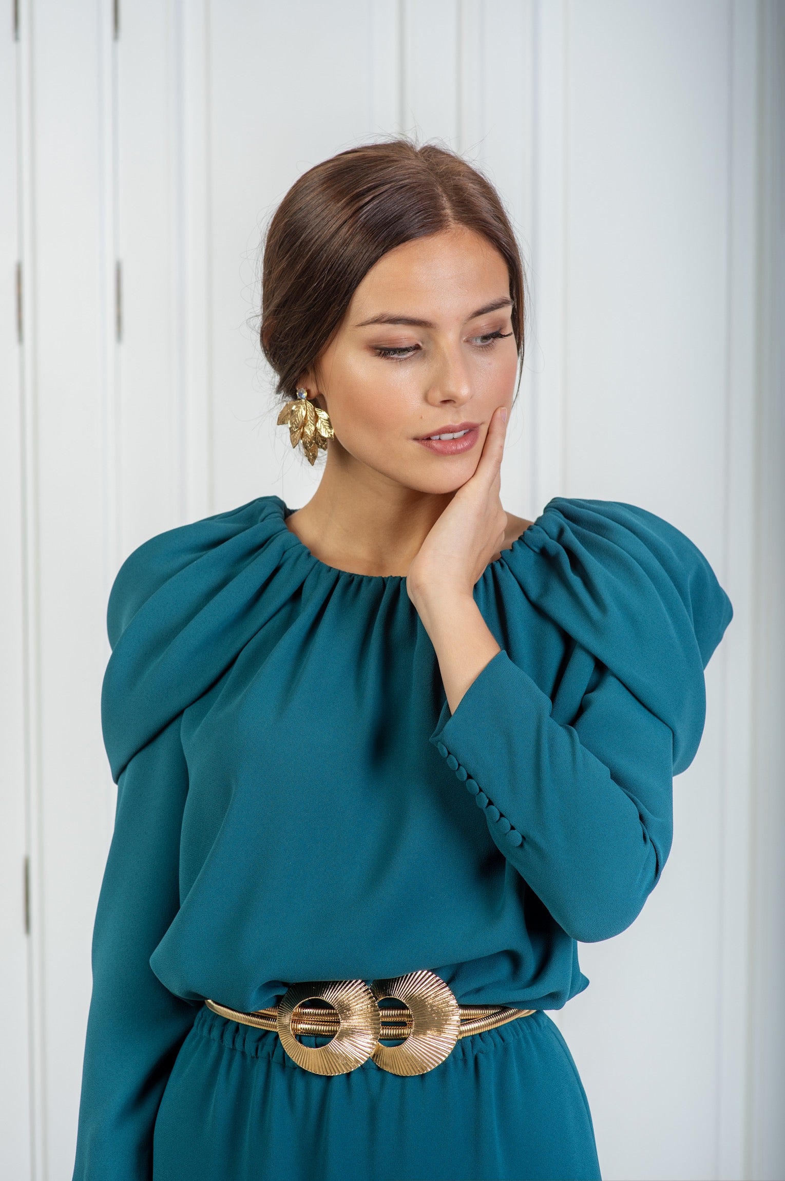 Corina midi dress/sleeves