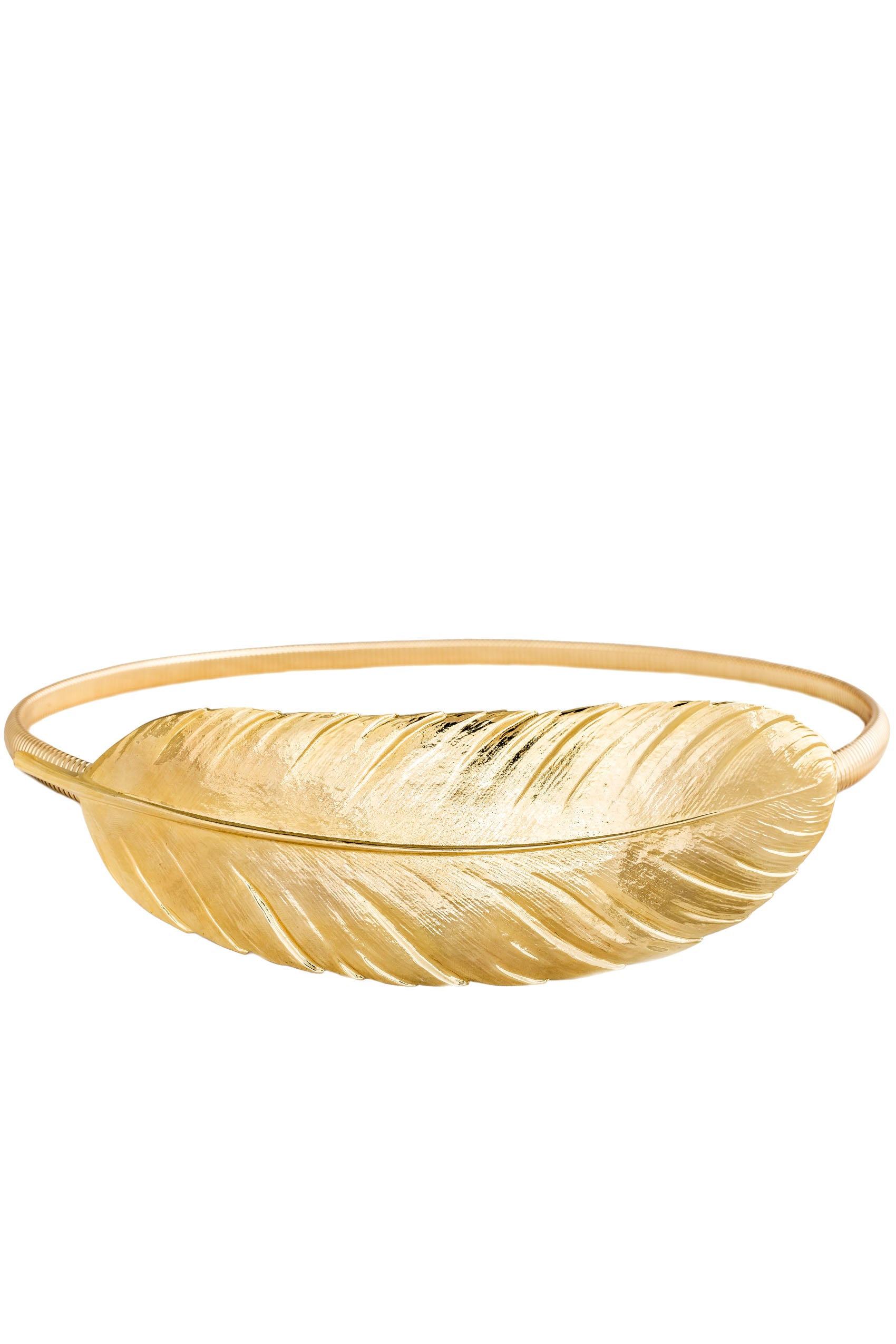 Cinturón Pluma dorado