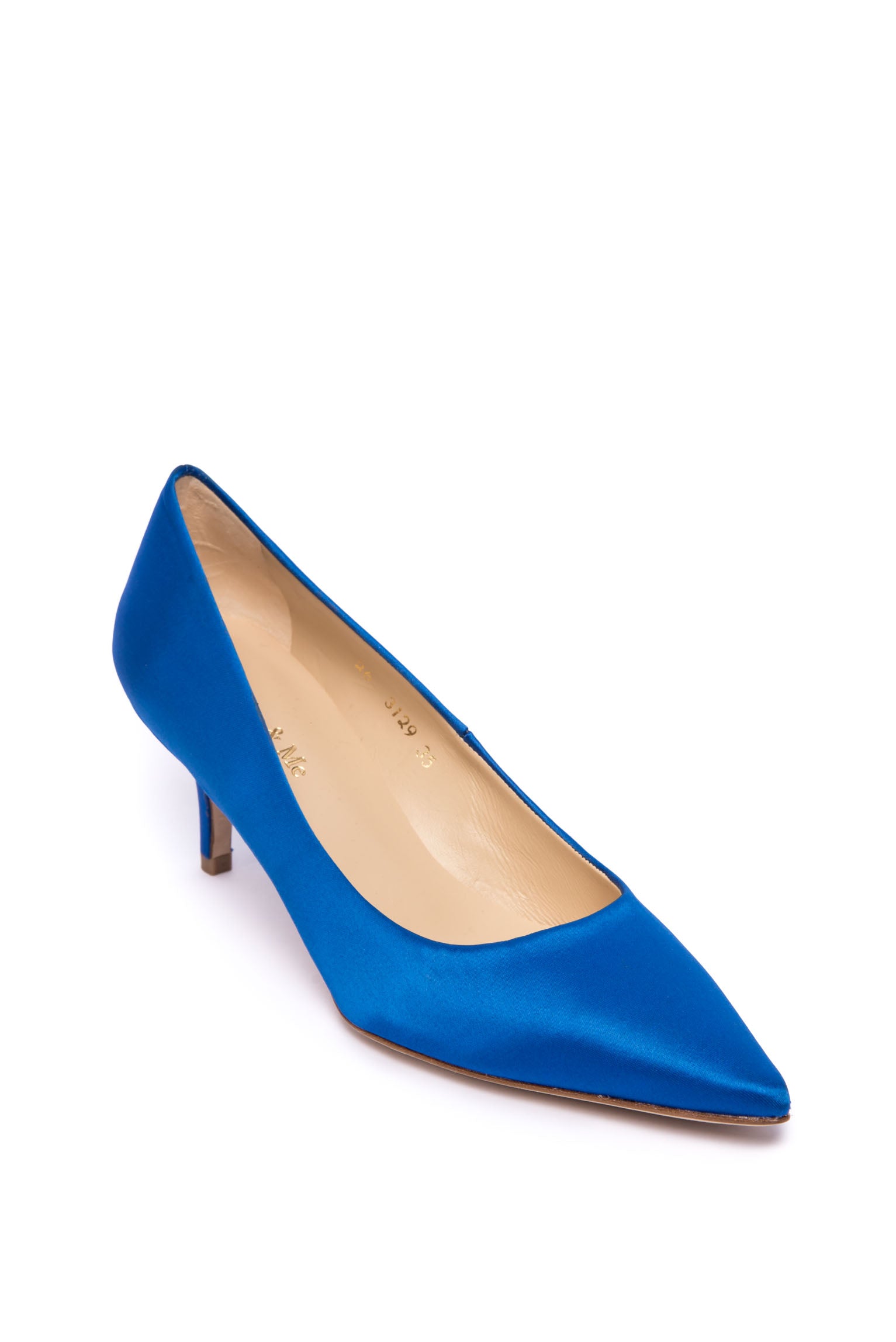 Stiletto satén azul OUTLET