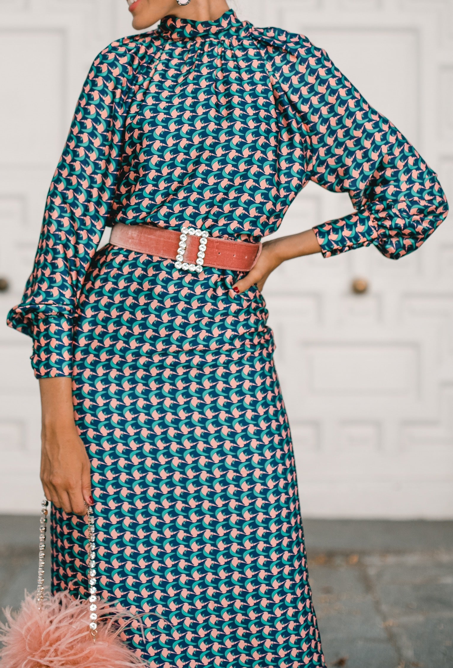 Velvet jewel belt OUTLET