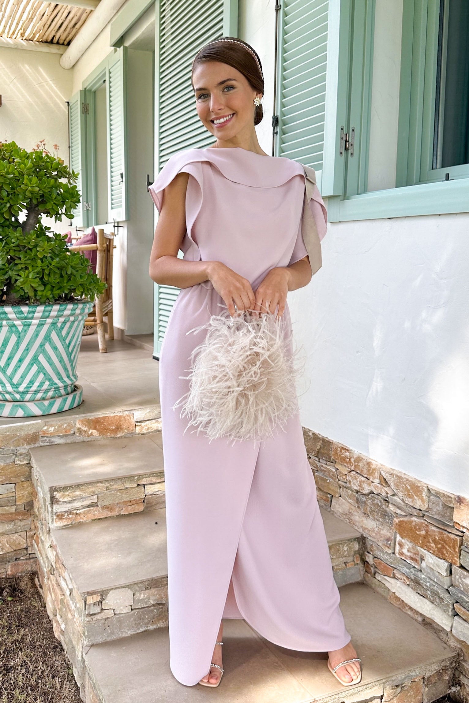 Vestido Pétalo largo