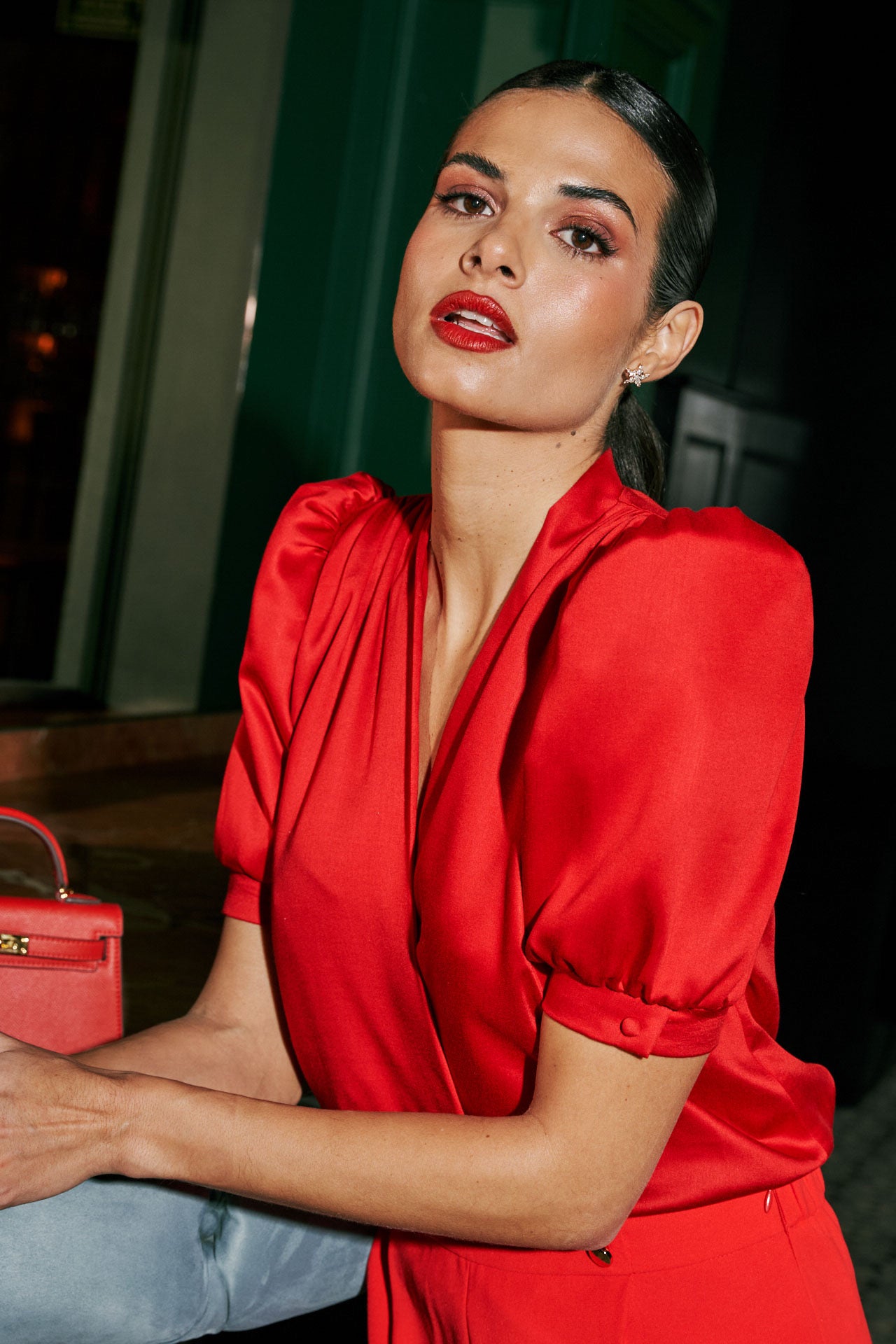 Blusa Valentina manga corta