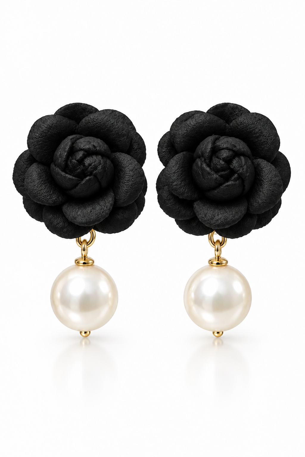 Camelia pearl earrings