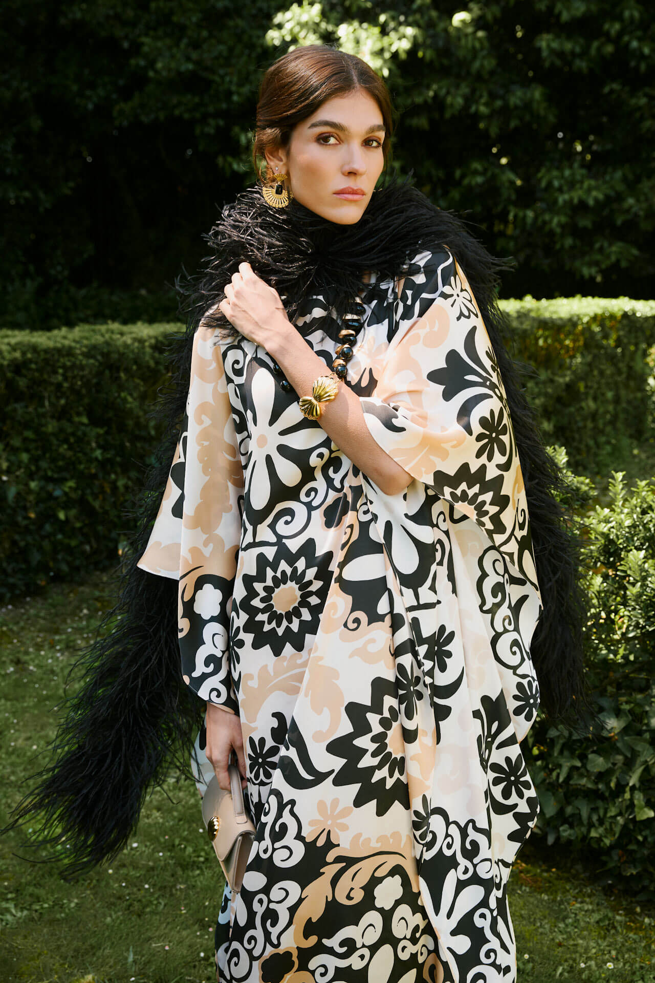 Cuello de plumas maxi