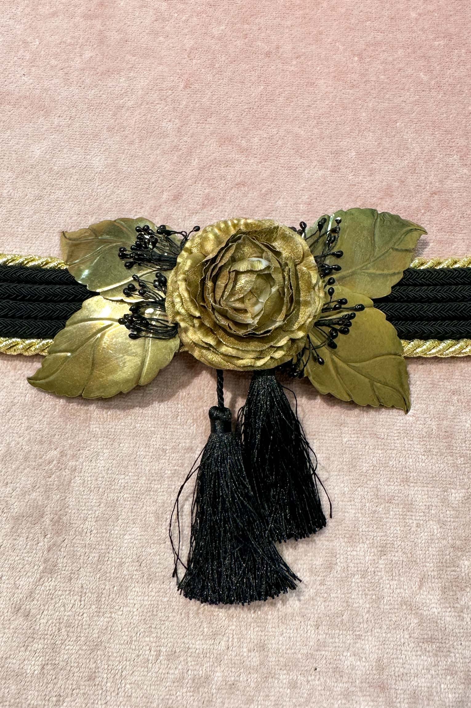 Cinturón flores hoja OUTLET