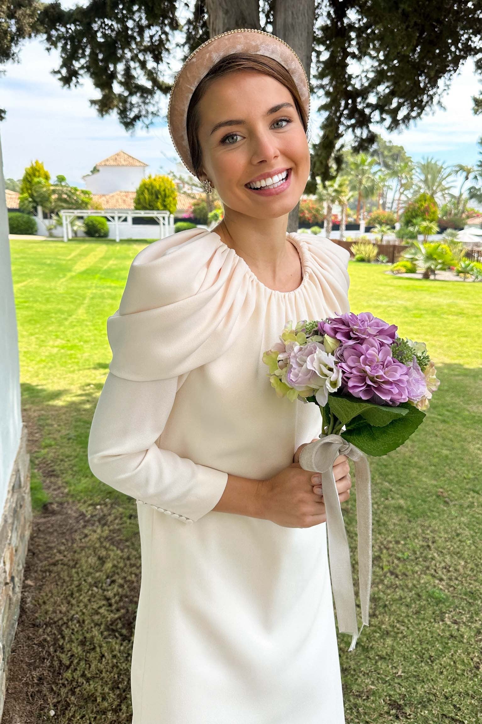 Túnica Corina midi mangas Novia