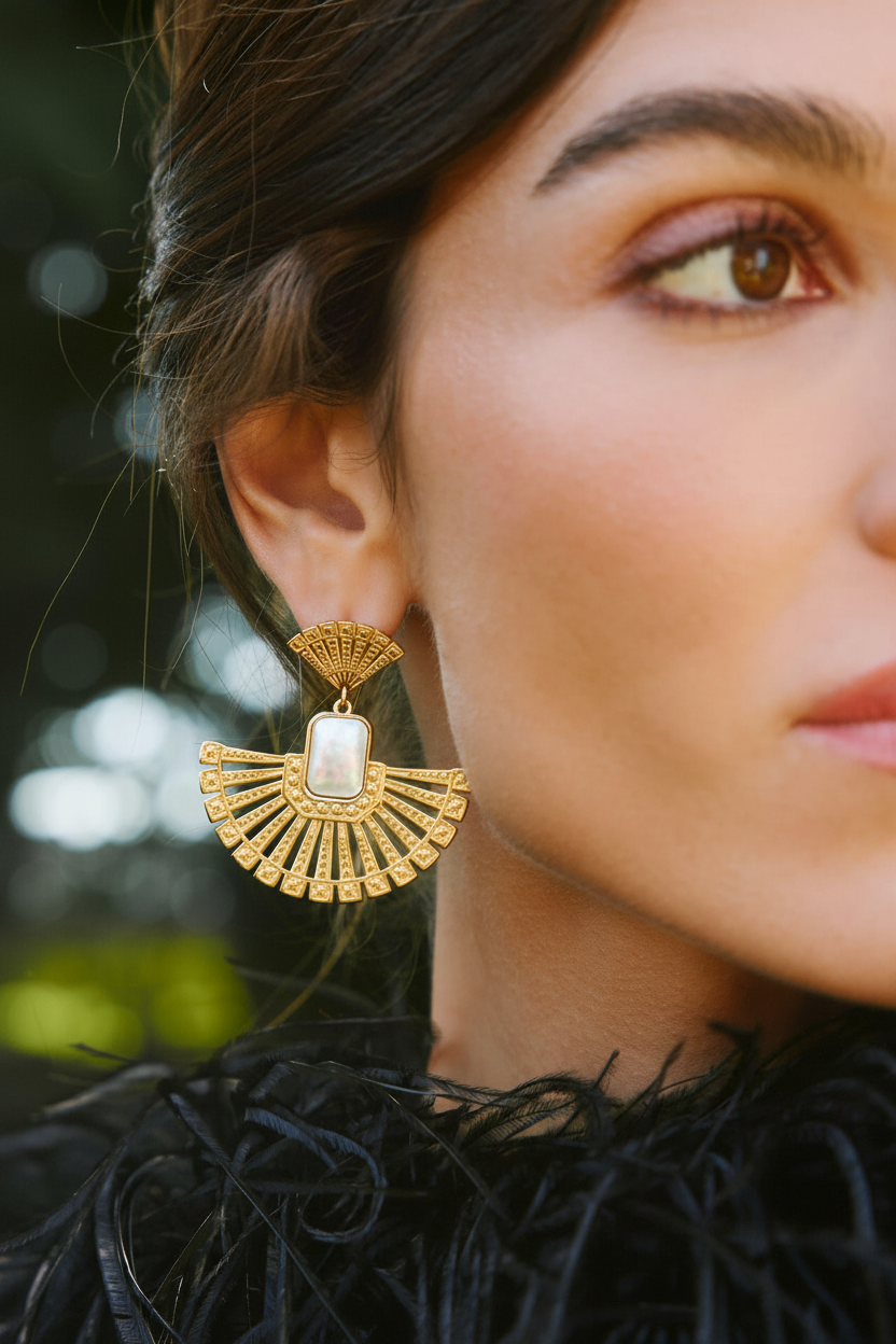 Pendientes Abanico