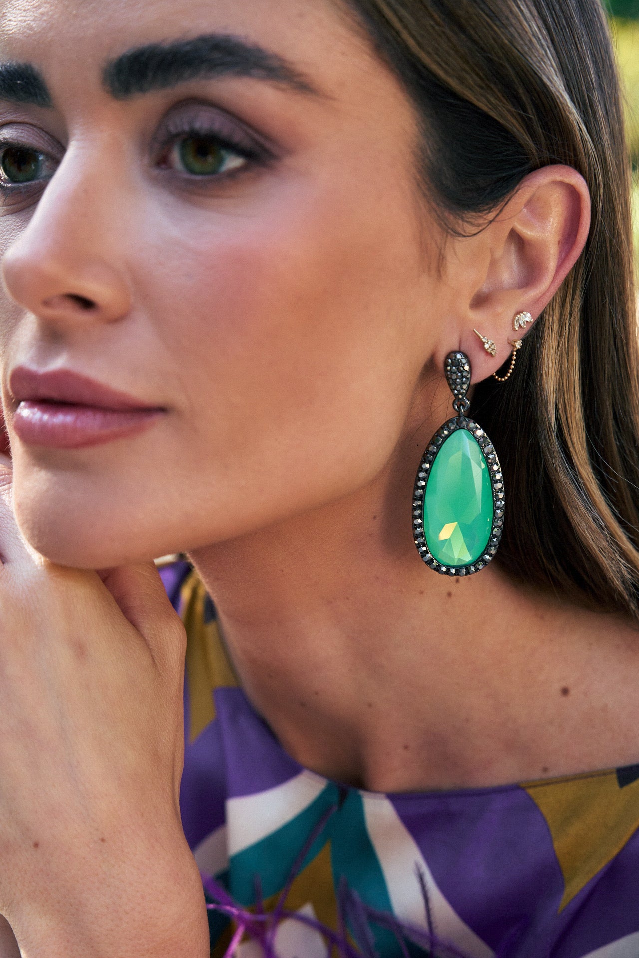 Pendientes Ágata jade OUTLET