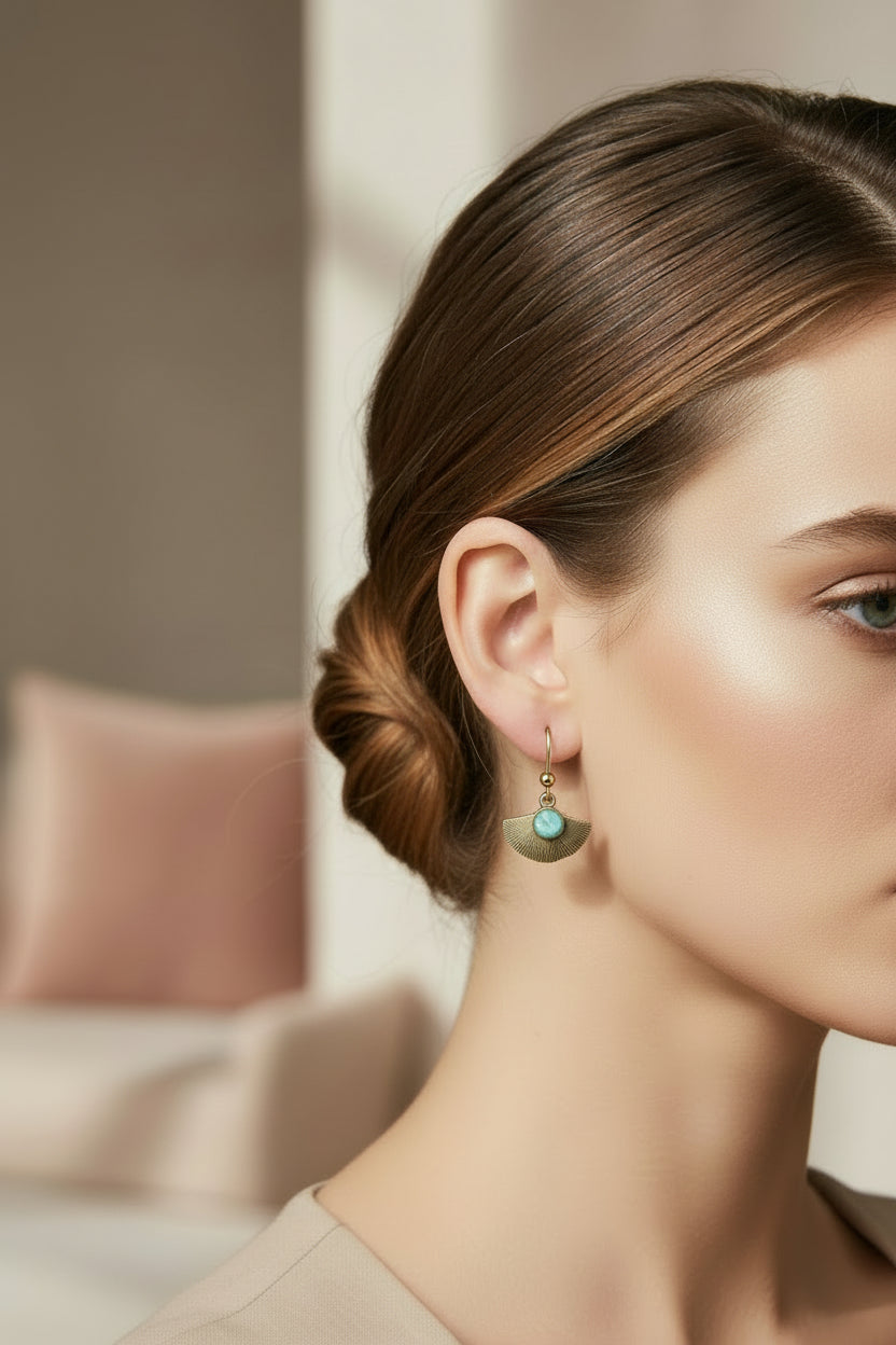 Pendientes Lotto verde agua OUTLET