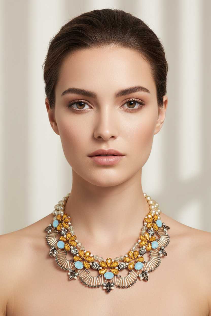 Beige wavy choker OUTLET