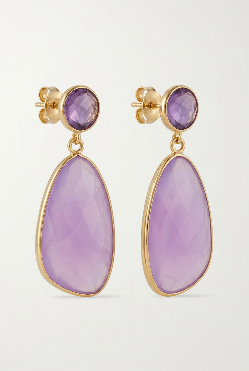 Pendientes lila Outlet