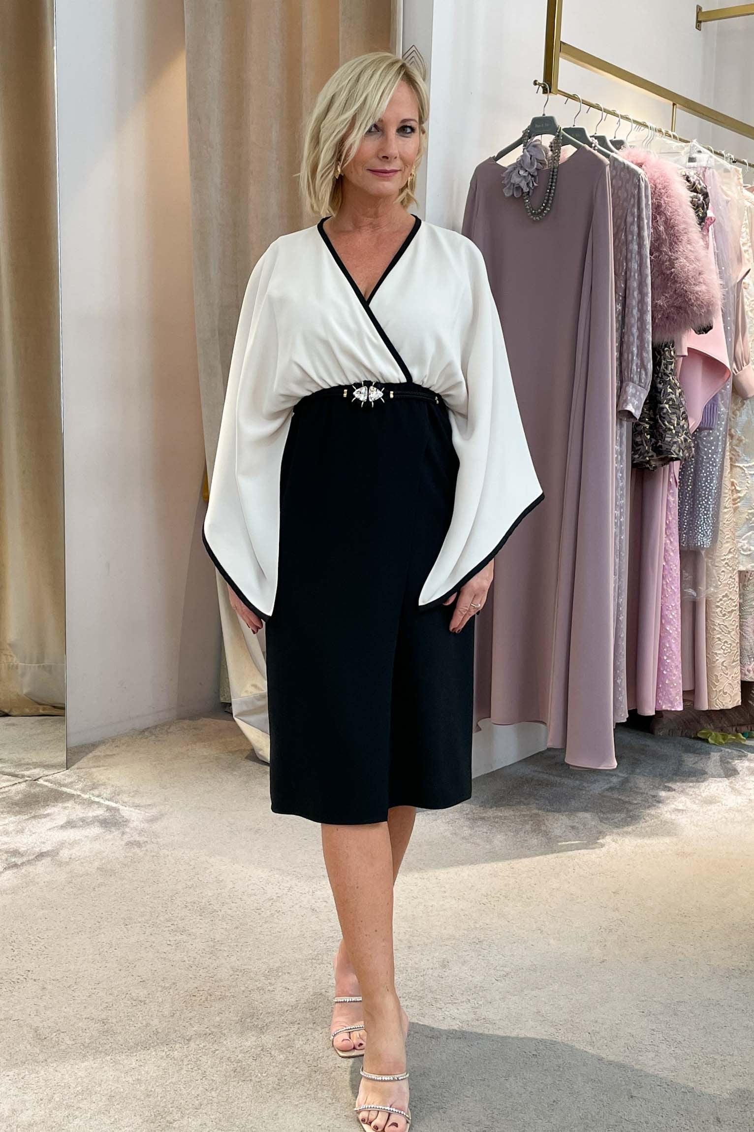 Vestido Atina bicolor