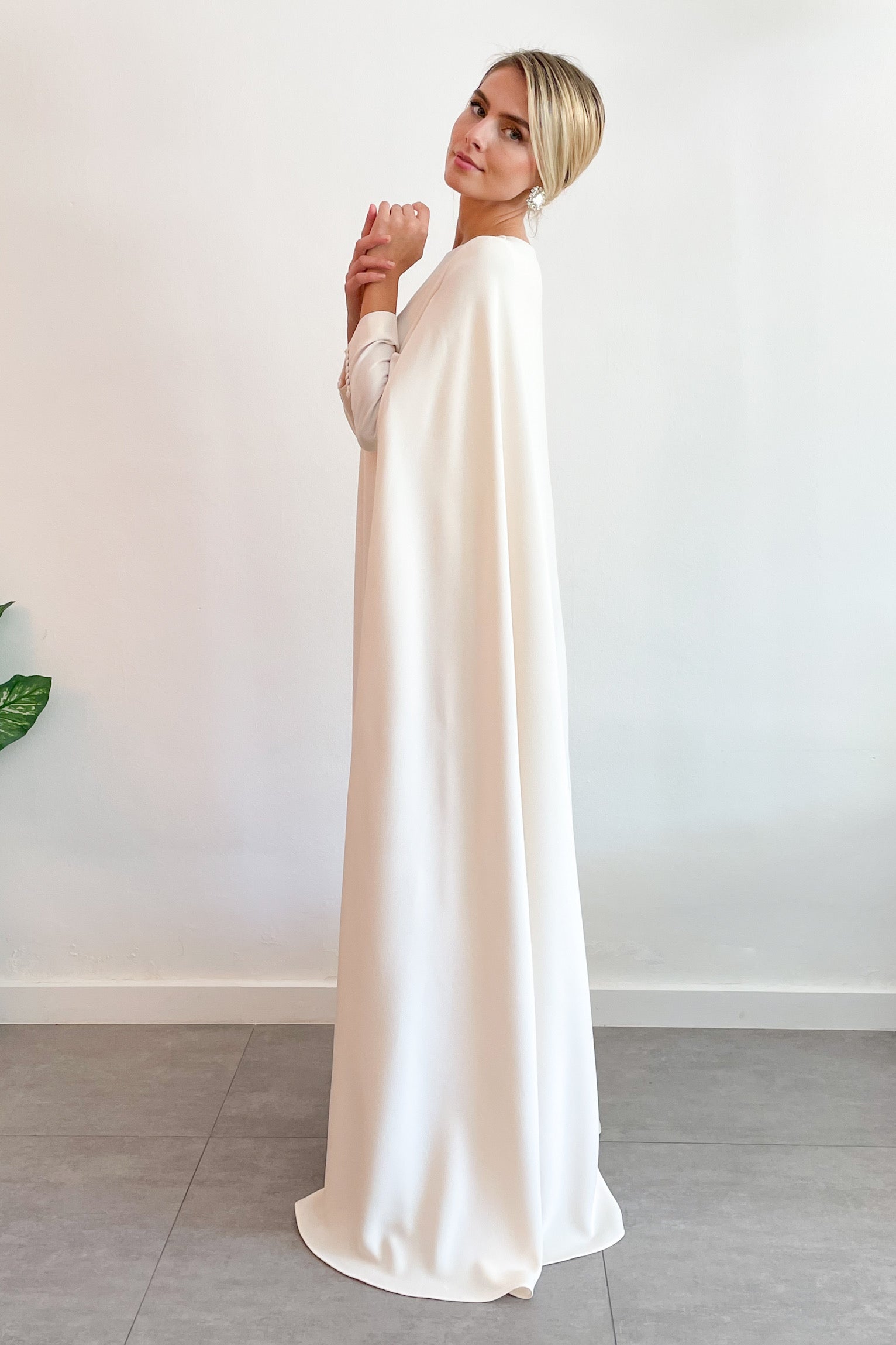 Vestido Nancy maxi mangas