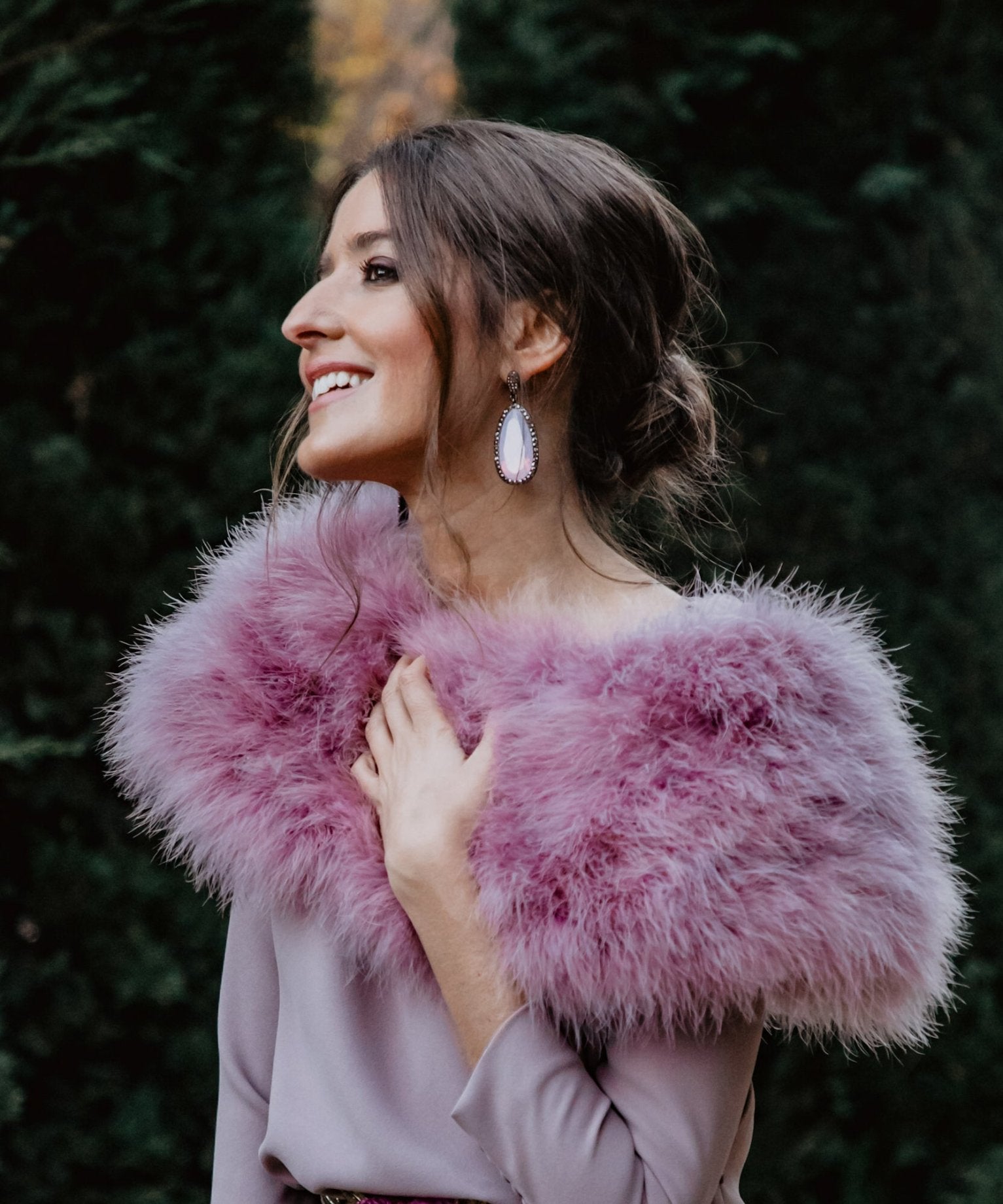 Pendientes Ágata amatista