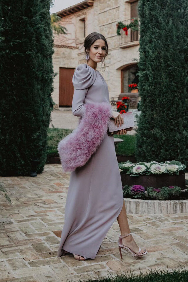 Vestido Corina largo/mangas