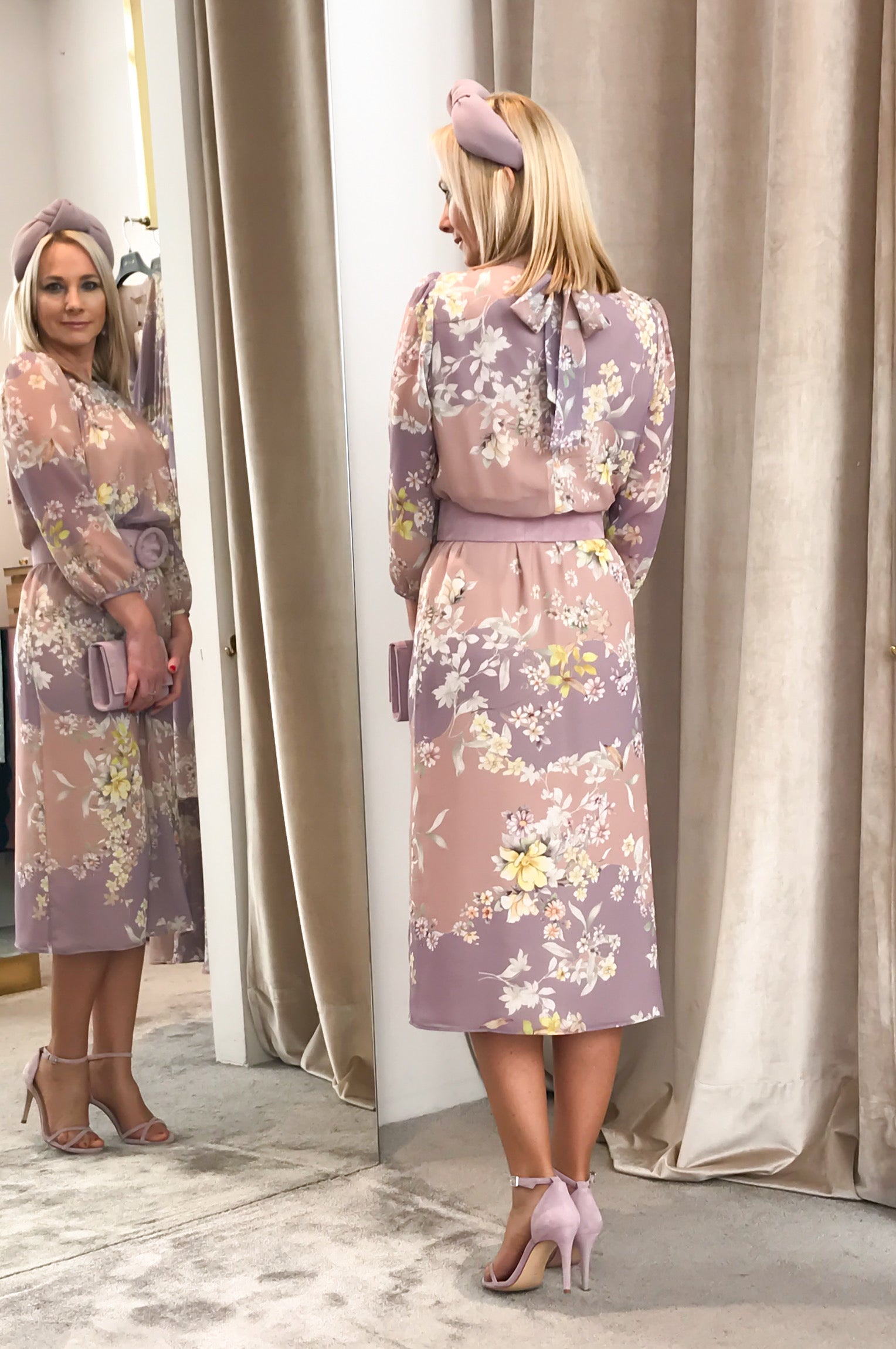 Vestido Limoges midi OUTLET