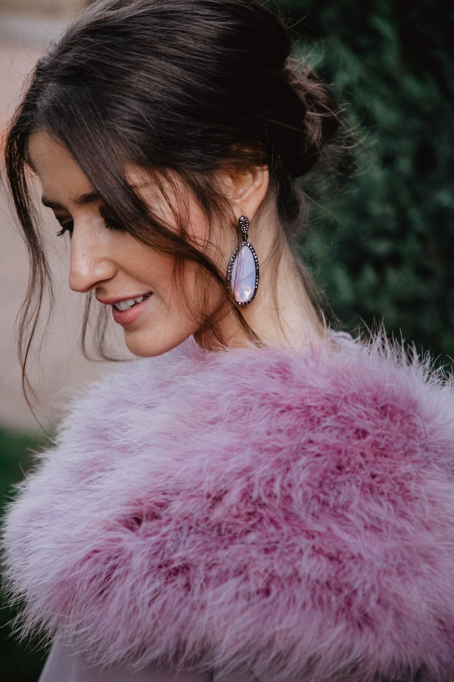 Pendientes Ágata amatista