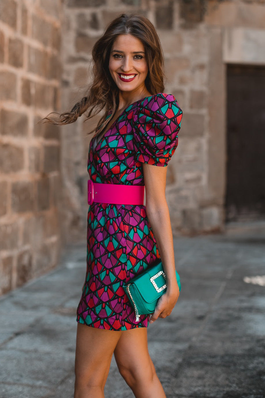 Bolsito satén esmeralda